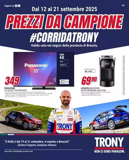 Prezzi da campione