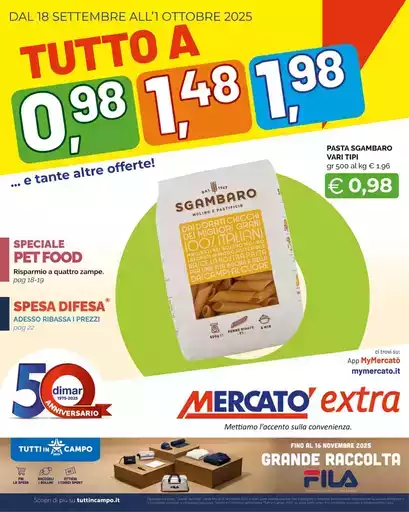 Tutto a 0,98 - 1,48 - 1,98