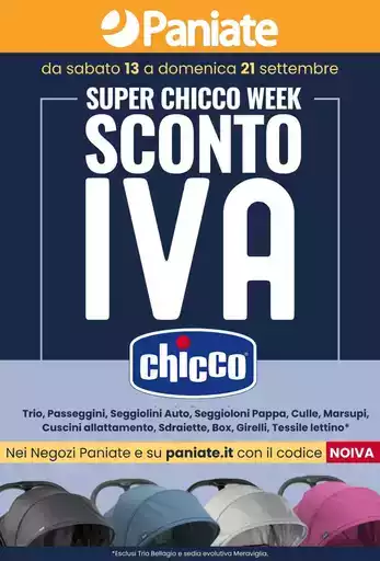 Super chicco week sconto IVA Super chicco week sconto IVA