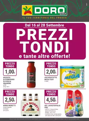 Prezzi tondi Prezzi tondi