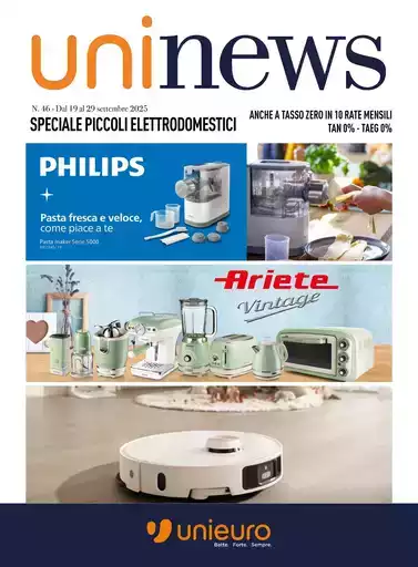 Speciale Piccoli Elettrodomestici da Unieuro!