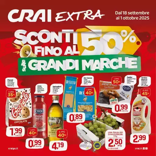 Sconti fino al 50% sulle grandi marche