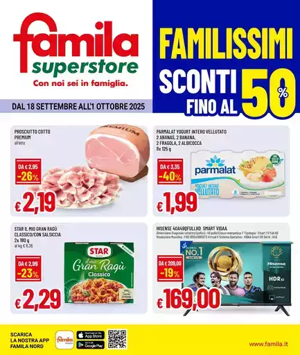 Familissimi Sconti fino al 50%