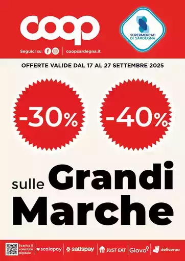 -30% 40% sulle grandi marche -30% 40% sulle grandi marche
