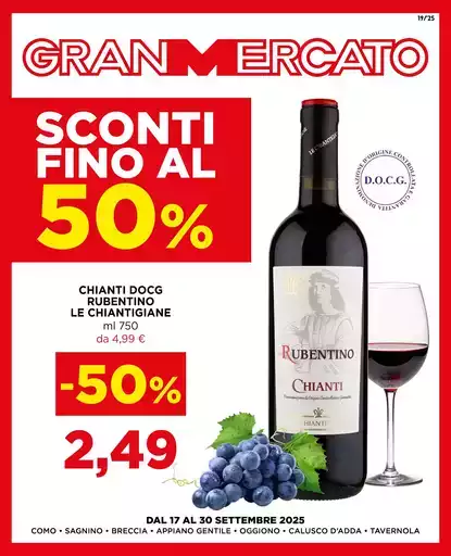 Sconti fino al 50%