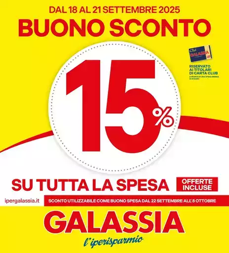 BUONO SPESA 15%