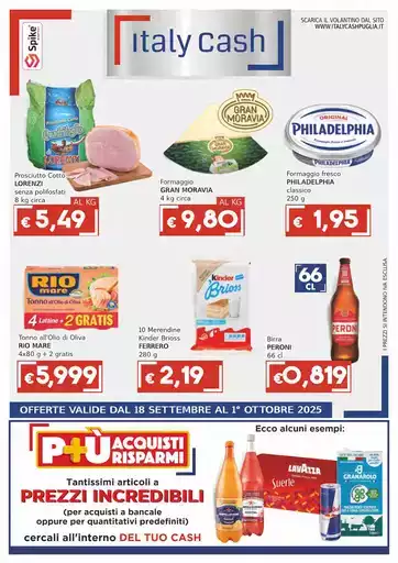 OFFERTE VALIDE DAL 18 SETTEMBRE AL 1° OTTOBRE 2025