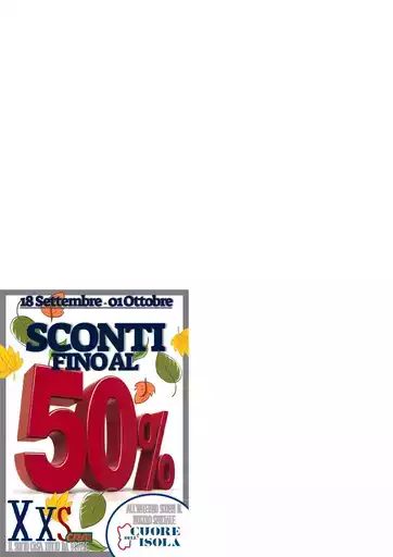 Sconti fino al 50%