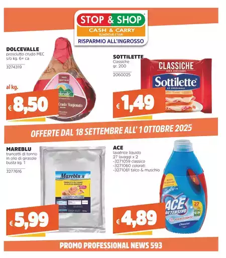 OFFERTE DAL 18 SETTEMBRE ALL’ 1 OTTOBRE 2025