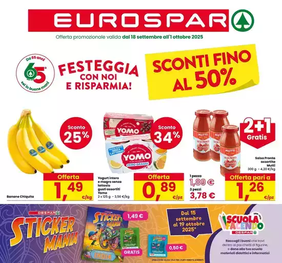Sconti fino al 50%