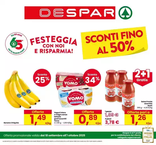 Sconti fino al 50%