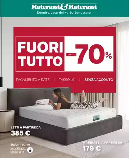 Fuori tutto fino al -70% Fuori tutto fino al -70%