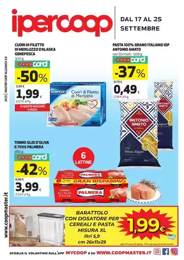 Dal 17 AL 25 settembre Dal 17 AL 25 settembre