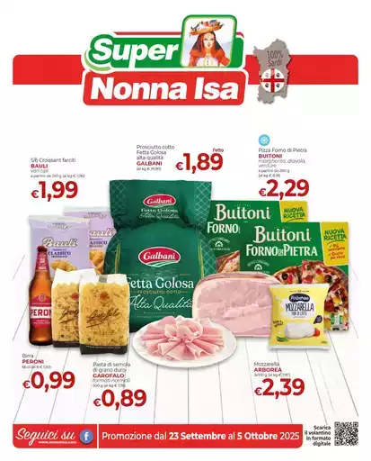 Promozione dal 23 settembre al 5 ottobre