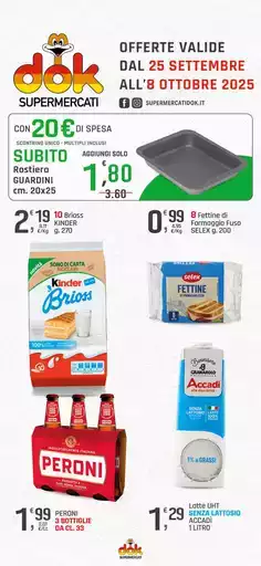 OFFERTE VALIDE DAL 25 SETTEMBRE ALL'8 0TTOBRE 2025