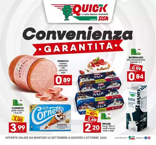 Convenienza garantita