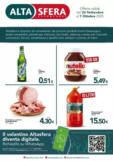 Offerte valide dal 24 settembre al 7 ottobre 2025