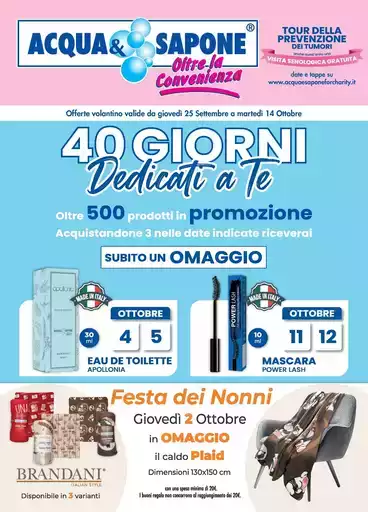 40 giorni dedicati a te!