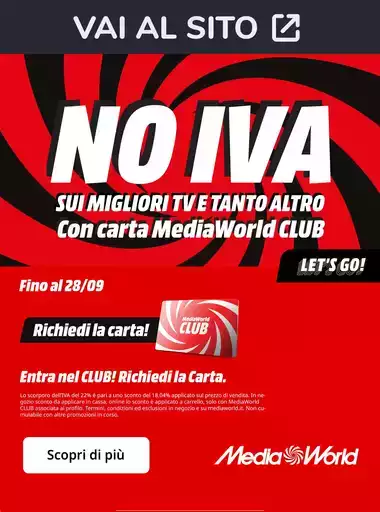 NO IVA da MediaWorld!