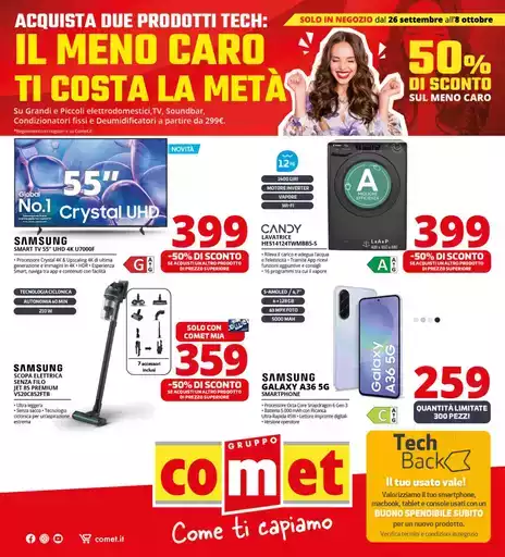 Da Comet il meno caro lo paghi la metà