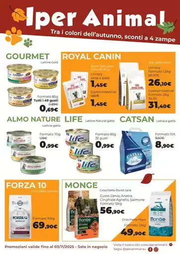 Promozioni valide fino al 03/11/2025