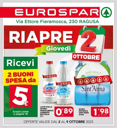 Ricevi 2 buoni spesa da 5 euro