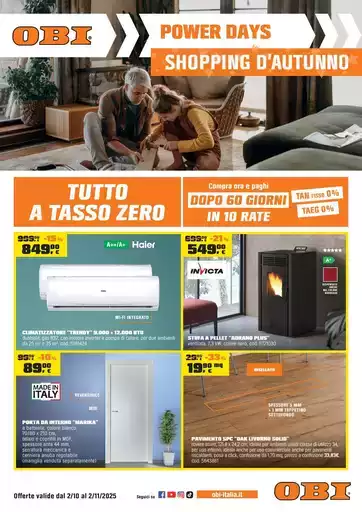 Power Days - Shopping D'autunno Power Days - Shopping D'autunno
