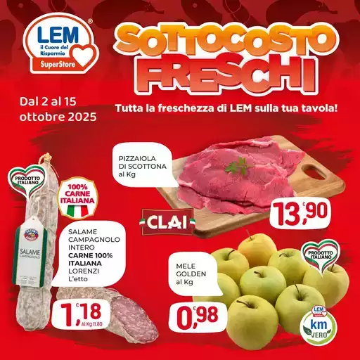 Sottocosto freschi Sottocosto freschi