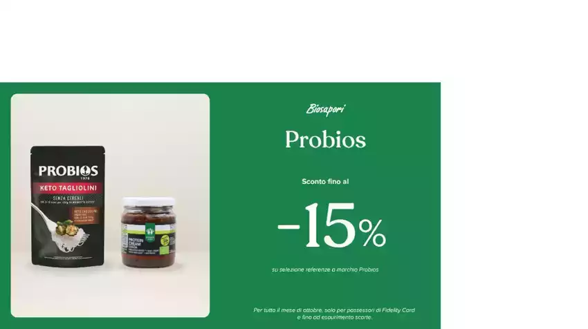 PROMOZIONE PROBIOS OTTOBRE 2025
