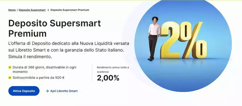 Deposito supersmart premium 2%