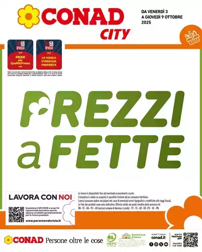 Prezzi a fette