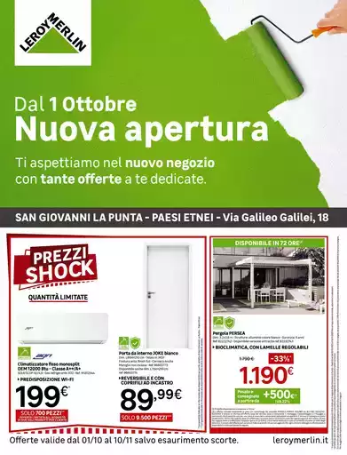 Nuova apertura Leroy Merlin a Catania! Nuova apertura Leroy Merlin a Catania!