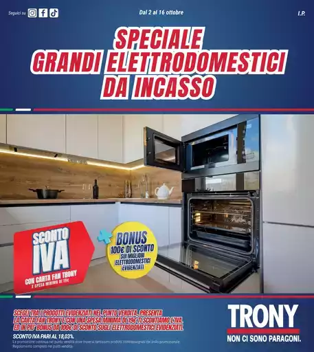SPECIALE GRANDI ELETTRODOMESTICI DA INCASSO