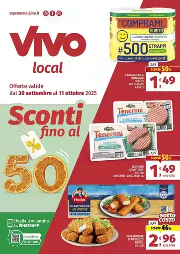 Sconti fino al 50%