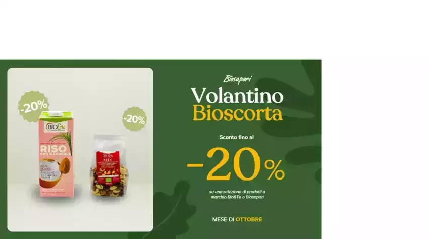 VOLANTINO BIOSCORTA OTTOBRE 2025