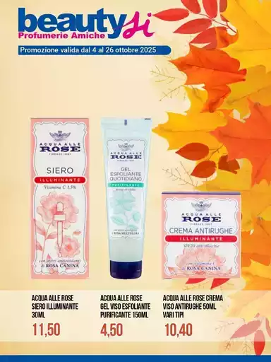 Promozione valida dal 4 al 26 ottobre