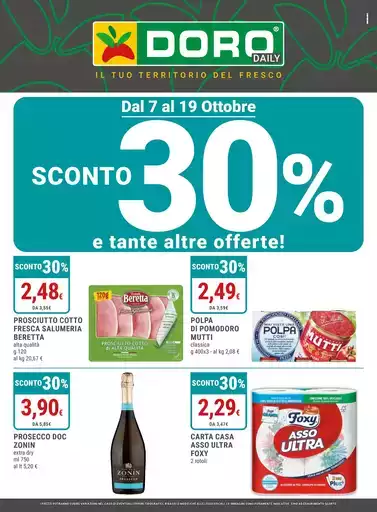 Sconto 30% e tante altre offerte! Sconto 30% e tante altre offerte!