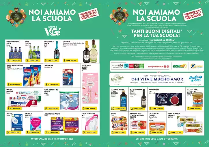OFFERTE VALIDE DAL 6 AL 18 OTTOBRE 2025 OFFERTE VALIDE DAL 6 AL 18 OTTOBRE 2025