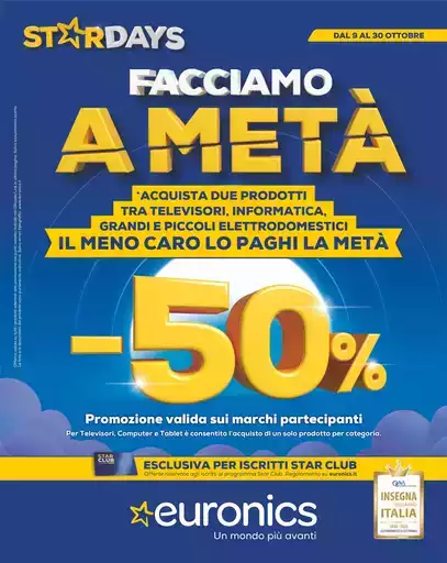 Facciamo a metà