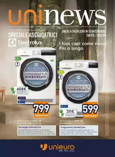 Speciale Asciugatrici da Unieuro! Speciale Asciugatrici da Unieuro!