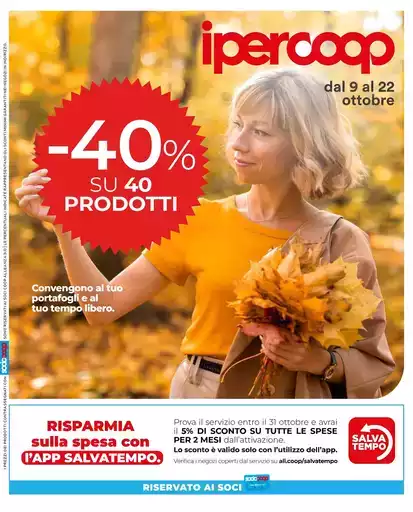 40% su 40 prodotti 40% su 40 prodotti