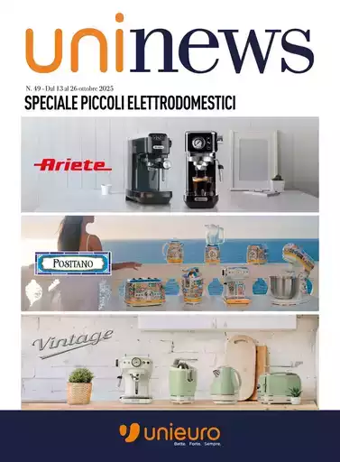 Speciale Piccoli Elettrodomestici da Unieuro!