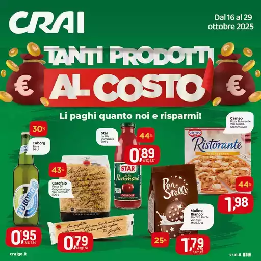 Tanti prodotti al costo Tanti prodotti al costo