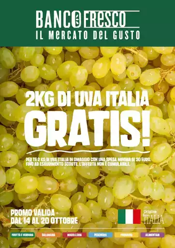 2 kg di uva gratis!