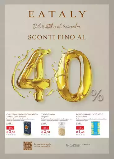 SCONTI FINO AL 40%