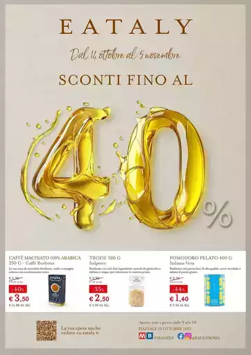 SCONTI FINO AL 40% SCONTI FINO AL 40%