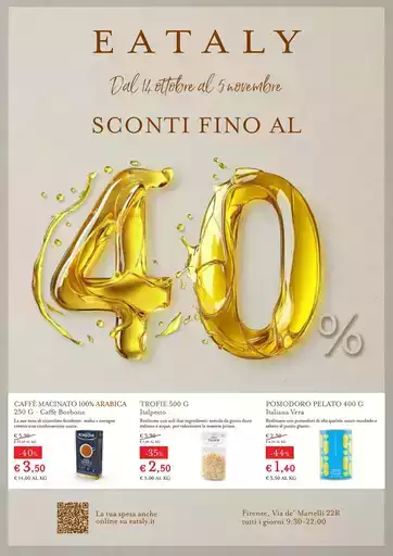 SCONTI FINO AL 40% SCONTI FINO AL 40%