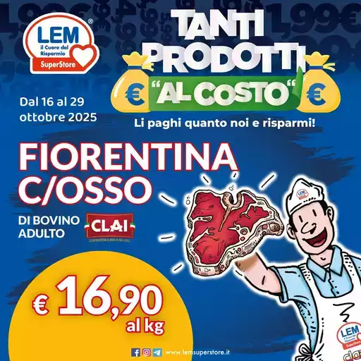 Tanti prodotti al costo Tanti prodotti al costo