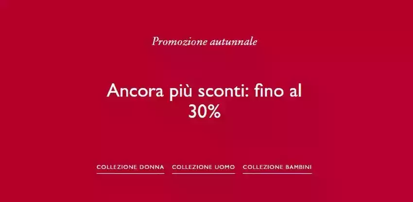 Promozione autunnale Promozione autunnale