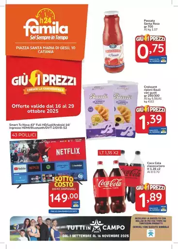 Giu i prezzi Giu i prezzi